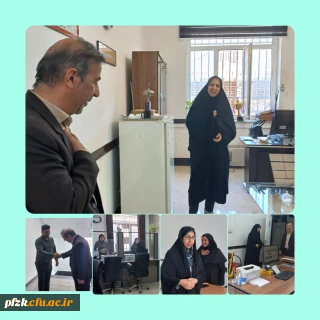 بازدید نوروزی سرپرست مدیریت امور پردیس های استان خوزستان با کارکنان پردیس حضرت فاطمه الزهرا(س) اهواز
