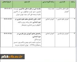 بخشنامه معاونت آموزشی
