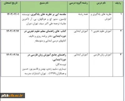بخشنامه معاونت آموزشی