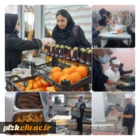 توزیع و طبخ غذا با منو ویژه به مناسبت گرامیداشت هفته سرآمدی آموزش در بین دانشجو معلمان پردیس حضرت فاطمه الزهرا(س) اهواز