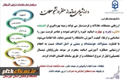 ارزشیابی اساتید از منظر دانشجو معلمان