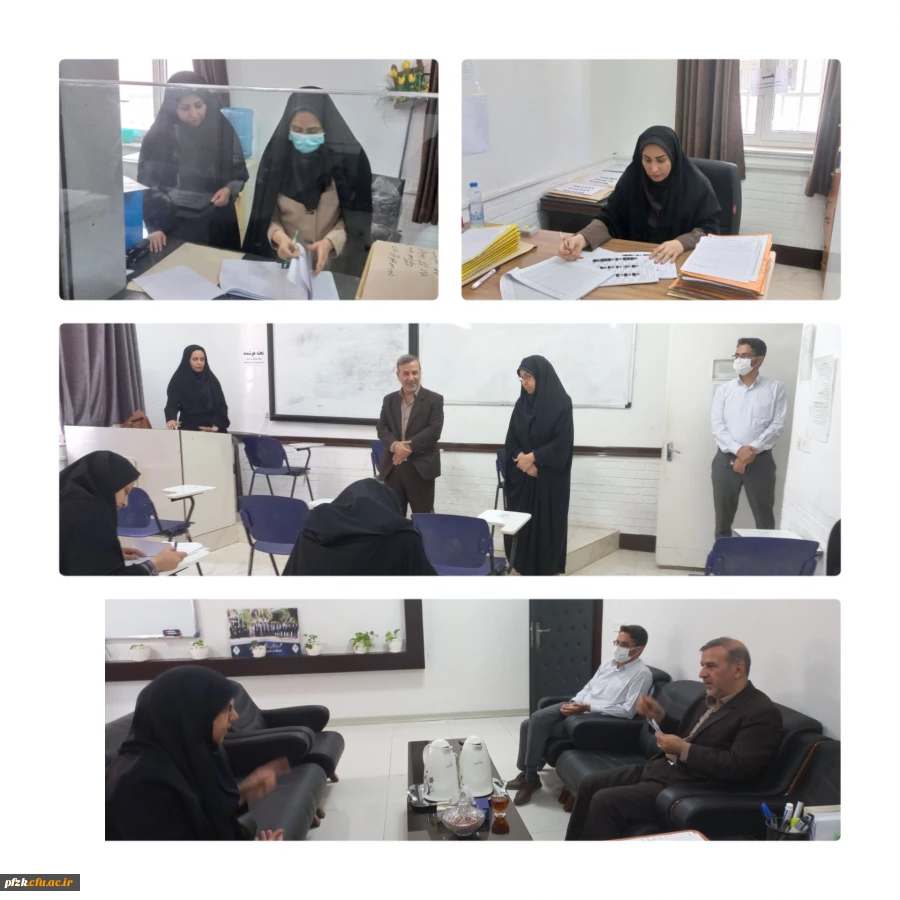 ازدید سرپرست مدیریت امور پردیس های استان خوزستان از پردیس حضرت فاطمه الزهرا(س) اهواز