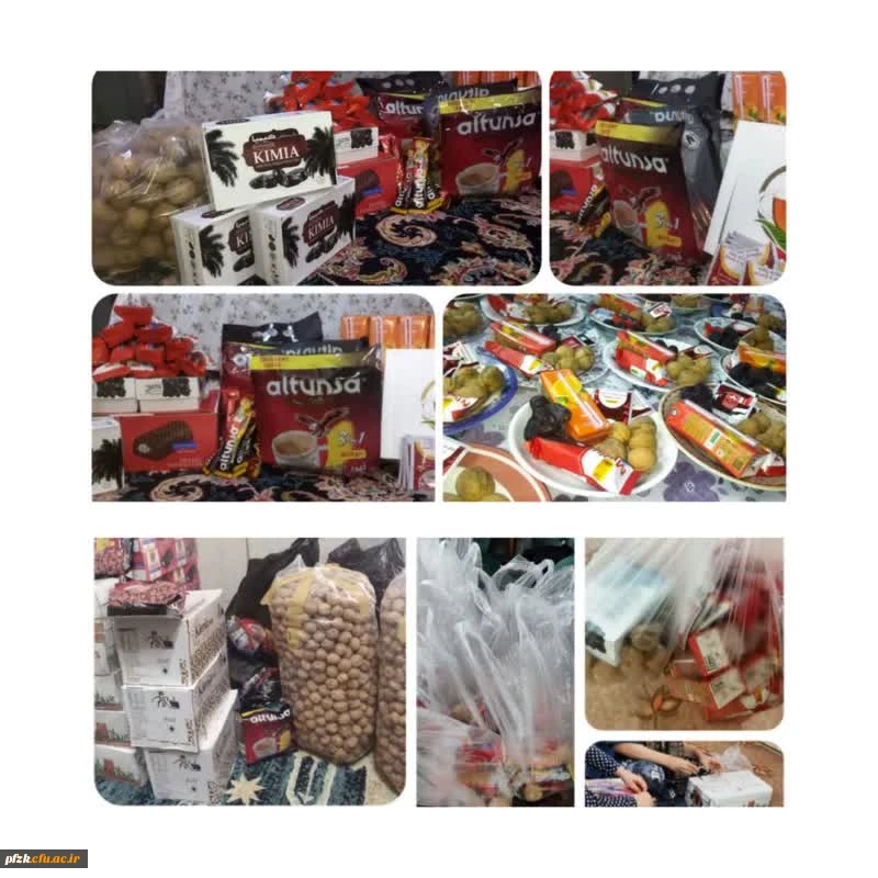 بسته بندی اقلام پکیج تغذیه ای امتحانات و توزیع بین دانشجویان 