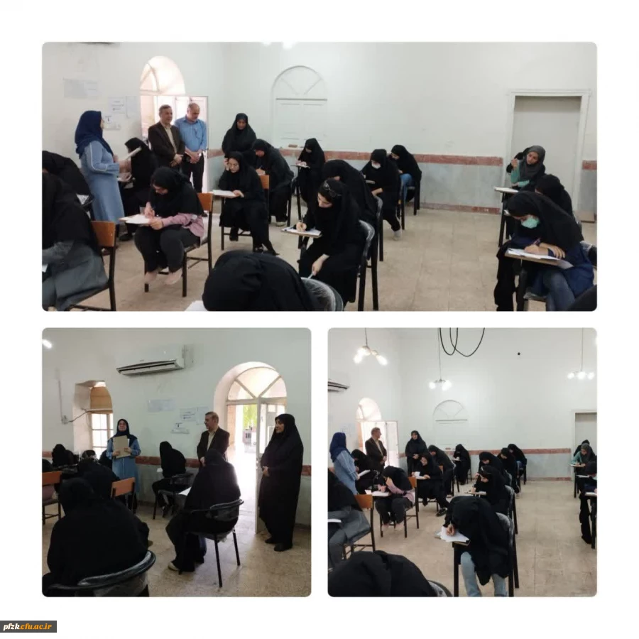 بازدید دکتر صالحی از روند برگزاری آزمون کشوری نظریه های یادگیری دانشجویان ورودی ۱۴۰۱ 