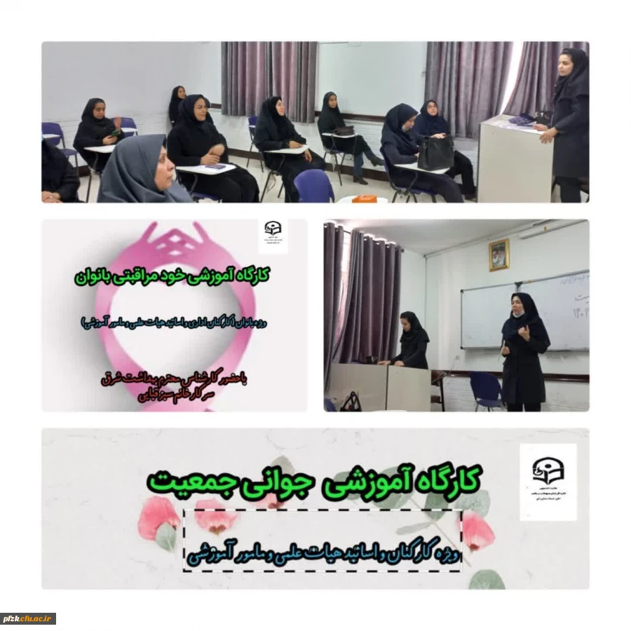 برگزاری کارگاه های آموزشی جوانی جمعیت و خود مراقبتی بانوان