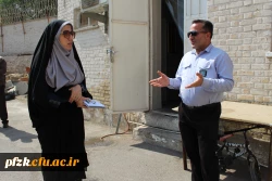 بازدید دکتر جان بزرگی سرپرست پردیس حضرت فاطمه الزهرا(س) از سراهای دانشجویی 