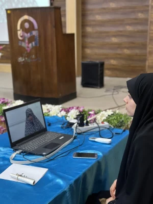 برگزاری مراسم جهت تببین نقش زنان در دفاع مقدس با حضور بانو عصمت احمدیان، مادر شهیدان فرجوانی، توسط کانون اندیشه های انقلاب اسلامی پردیس حضرت فاطمه الزهرا(س) با همکاری دفتر نهاد 