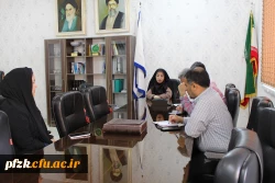 جلسه دکتر جان بزرگی با کارکنان حوزه مالی پردیس حضرت فاطمه الزهرا(س) اهواز