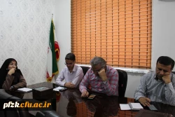 جلسه دکتر جان بزرگی با کارکنان حوزه مالی پردیس حضرت فاطمه الزهرا(س) اهواز