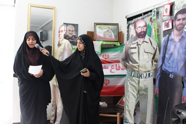 تجمع اعتراض آمیز فرهیختگان دانشگاه فرهنگیان پردیس حضرت فاطمه الزهرا(س) اهواز در دفاع از مردم مظلوم غزه