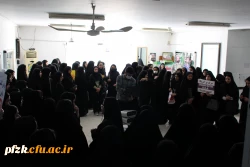 تجمع اعتراض آمیز فرهیختگان دانشگاه فرهنگیان پردیس حضرت فاطمه الزهرا(س) اهواز در دفاع از مردم مظلوم غزه