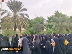 حضور پرشور اساتید، کارکنان و دانشجو معلمان پردیس حضرت فاطمه الزهرا(س) در راهپیمایی اعتراض به رژیم کودک کش اسرائیل و حمایت از مردم مظلوم غزه
