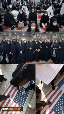 حضور دانشجو معلمان پردیس فاطمه الزهرا(س) در نماز سیاسی_عبادی جمعه 