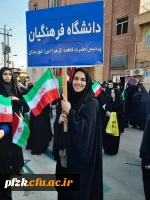 حضور دانشجویان پردیس حضرت فاطمه الزهرا(س) در تجمع مردم شهید پرور و ولایتمدار اهواز در حمایت از کودکان مظلوم غزه