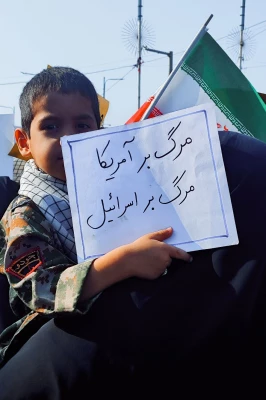 حضور دانشجویان پردیس حضرت فاطمه الزهرا(س) در تجمع مردم شهید پرور و ولایتمدار اهواز در حمایت از کودکان مظلوم غزه
