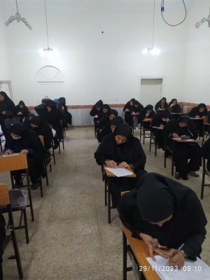 برگزاری آزمون پایانی پودمان اول مهارت آموزان سری هشتم در پردیس حضرت فاطمه الزهرا(س) اهواز