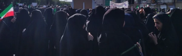 گزارش تصویری از حضور دانشجو معلمان پردیس فاطمه الزهرا(س) اهواز درنماز عبادی_سیاسی جمعه و راهپیمایی حمایت از مردم مظلوم غزه 