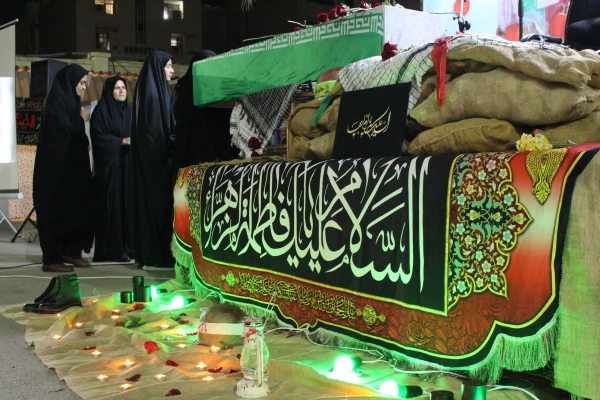 مراسم فاطمیه و استقبال پرشور از شهید گمنام در دانشگاه فرهنگیان_ پردیس حضرت فاطمه الزهرا(س) اهواز