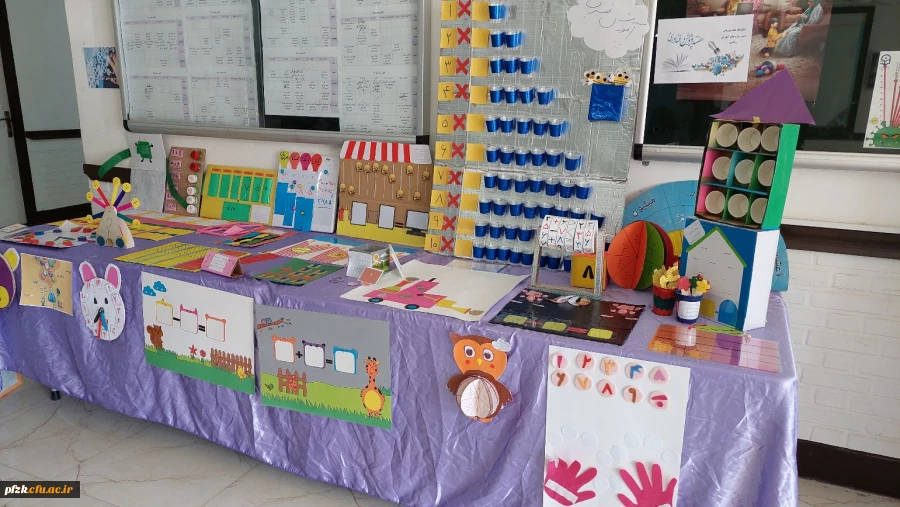 برگزاری نمایشگاه دست سازه های آموزش ریاضی در پردیس حضرت فاطمه الزهرا(س) اهواز