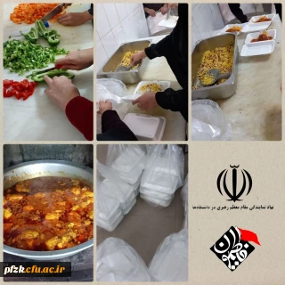  گزارش تصویری از پخت ۶٠ پرس غذای نذری به مناسبت ایام شهادت حضرت فاطمه زهرا (س) 