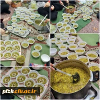 پخت و توزیع آش نذری توسط کانون سبک زندگی
