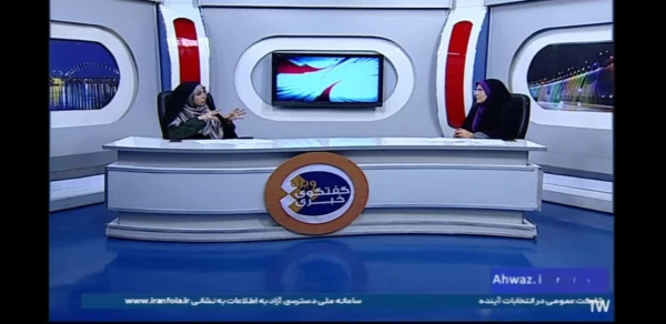 حضور سرپرست پردیس حضرت فاطمه الزهرا(س) در برنامه گفتگوی ویژه خبری شبکه خوزستان با موضوع چگونگی مشارکت حداکثری در انتخابات مجلس و خبرگان رهبری