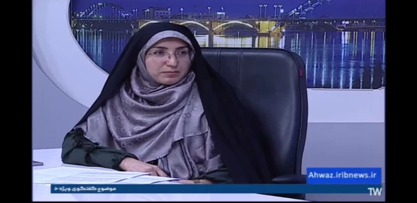 حضور سرپرست پردیس حضرت فاطمه الزهرا(س) در برنامه گفتگوی ویژه خبری شبکه خوزستان با موضوع چگونگی مشارکت حداکثری در انتخابات مجلس و خبرگان رهبری