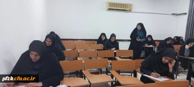 بازدید سرپرست پردیس از آزمون پایانی پودمان دوم در پردیس حضرت فاطمه الزهرا(س) اهواز