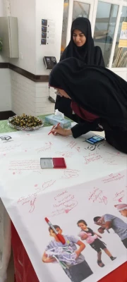  ایستگاه دلنوشته در حمایت ازحمله مقتدرانه سربازان انقلاب اسلامی به رژیم غاصب در پردیس حضرت فاطمه الزهرا(س) اهواز