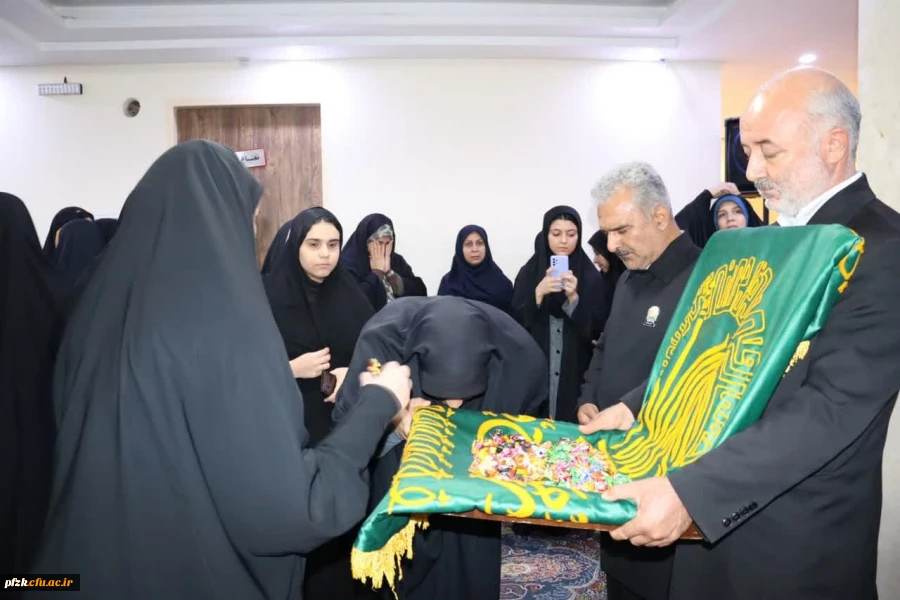 مراسم پرچم گردانی حرم مطهر امام رضا(ع) در دانشگاه فرهنگیان_پردیس حضرت فاطمه الزهرا(س) اهواز