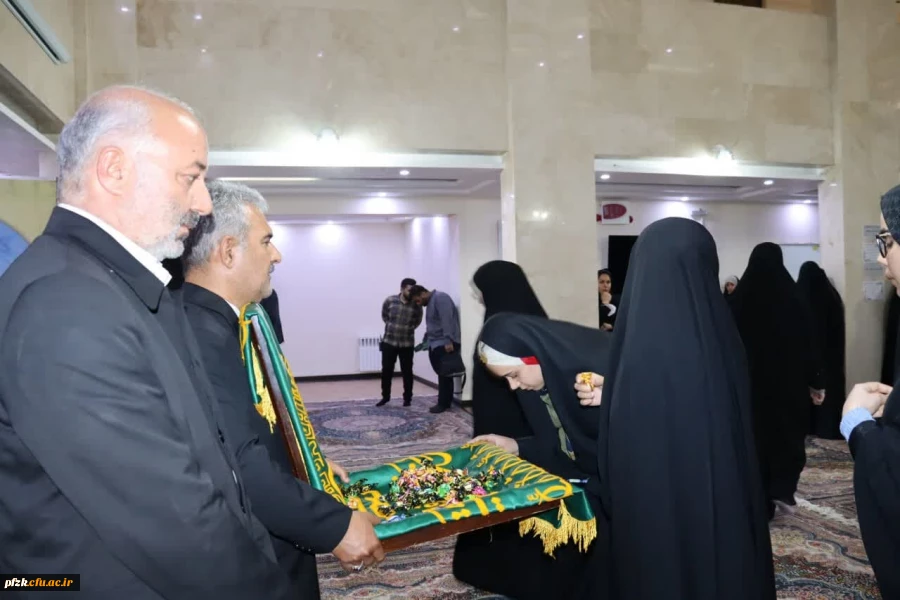 مراسم پرچم گردانی حرم مطهر امام رضا(ع) در دانشگاه فرهنگیان_پردیس حضرت فاطمه الزهرا(س) اهواز