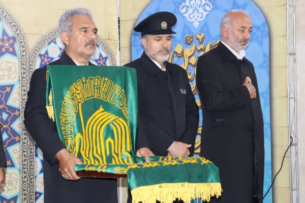 مراسم پرچم گردانی حرم مطهر امام رضا(ع) در دانشگاه فرهنگیان_پردیس حضرت فاطمه الزهرا(س) اهواز