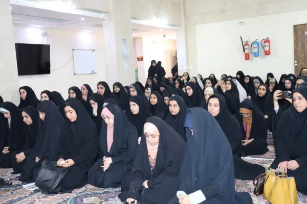 مراسم پرچم گردانی حرم مطهر امام رضا(ع) در دانشگاه فرهنگیان_پردیس حضرت فاطمه الزهرا(س) اهواز