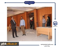 بازدید مدیر کل نوسازی مدارس استان خوزستان از پروژه های در حال تکمیل پردیس حضرت فاطمه الزهرا(س) اهواز