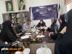 برگزاری جلسه شورای صنفی در پردیس حضرت فاطمه الزهرا(س) اهواز