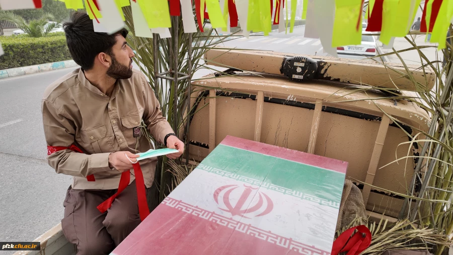 گزارش تصویری از مراسم تشییع شهید گمنام در پردیس حضرت فاطمه الزهرا(س) اهواز