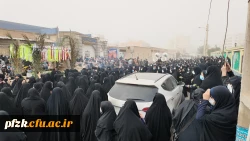 گزارش تصویری از مراسم تشییع شهید گمنام در پردیس حضرت فاطمه الزهرا(س) اهواز