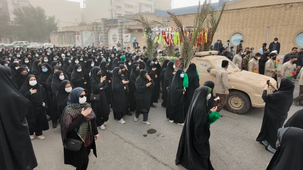 گزارش تصویری از مراسم تشییع شهید گمنام در پردیس حضرت فاطمه الزهرا(س) اهواز