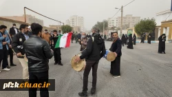 گزارش تصویری از مراسم تشییع شهید گمنام در پردیس حضرت فاطمه الزهرا(س) اهواز