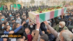 گزارش تصویری از مراسم تشییع شهید گمنام در پردیس حضرت فاطمه الزهرا(س) اهواز