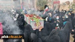 گزارش تصویری از مراسم تشییع شهید گمنام در پردیس حضرت فاطمه الزهرا(س) اهواز
