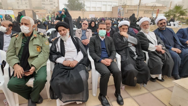 گزارش تصویری از مراسم تشییع شهید گمنام در پردیس حضرت فاطمه الزهرا(س) اهواز