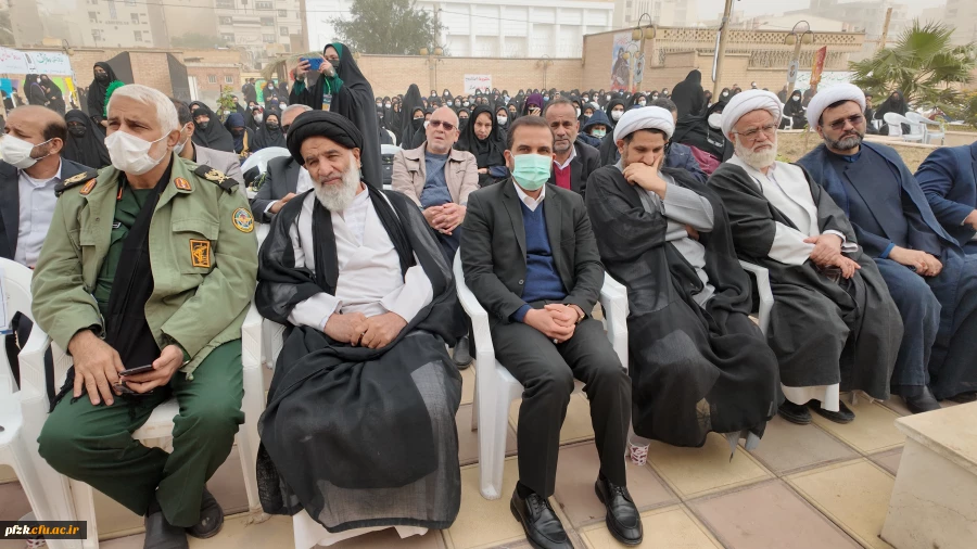 گزارش تصویری از مراسم تشییع شهید گمنام در پردیس حضرت فاطمه الزهرا(س) اهواز