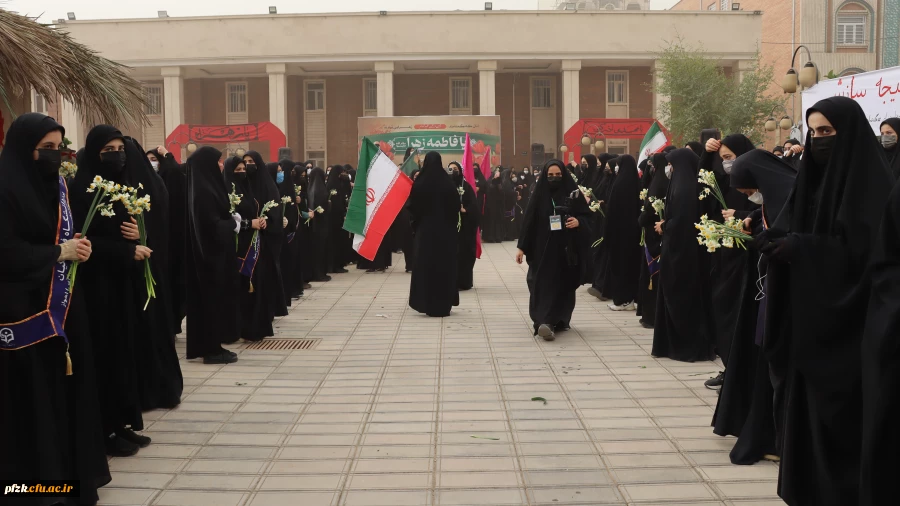 گزارش تصویری از مراسم تشییع شهید گمنام در پردیس حضرت فاطمه الزهرا(س) اهواز