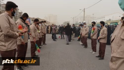 گزارش تصویری از مراسم تشییع شهید گمنام در پردیس حضرت فاطمه الزهرا(س) اهواز