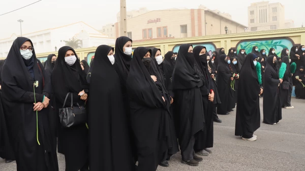 گزارش تصویری از مراسم تشییع شهید گمنام در پردیس حضرت فاطمه الزهرا(س) اهواز