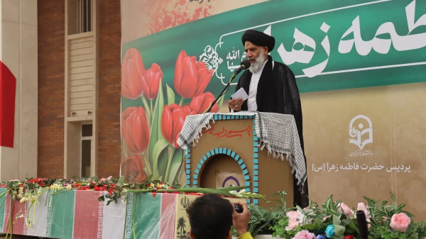 گزارش تصویری از مراسم تشییع شهید گمنام در پردیس حضرت فاطمه الزهرا(س) اهواز