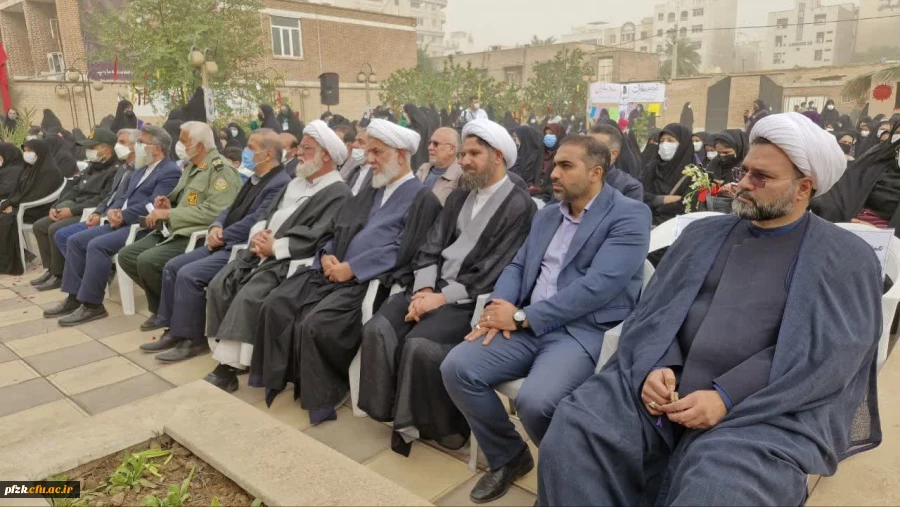 گزارش تصویری از مراسم تشییع شهید گمنام در پردیس حضرت فاطمه الزهرا(س) اهواز