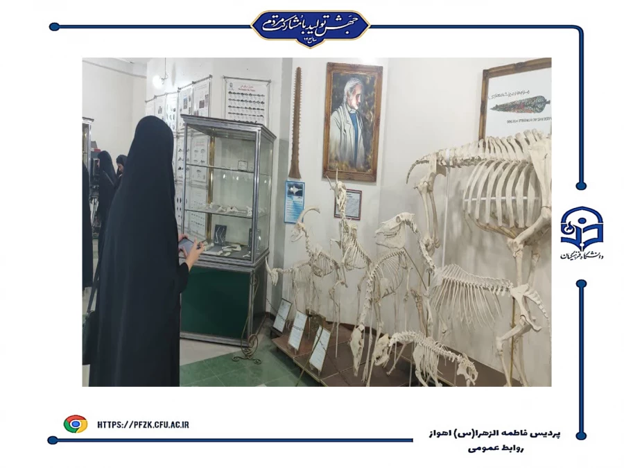 بازدید از موزه علم و طبیعت دانشگاه شهید چمران اهواز در هفته پژوهش 