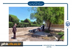 رفع مشکل فاضلاب خیابان آهنگری با پیگیری مسئولین دانشگاه 